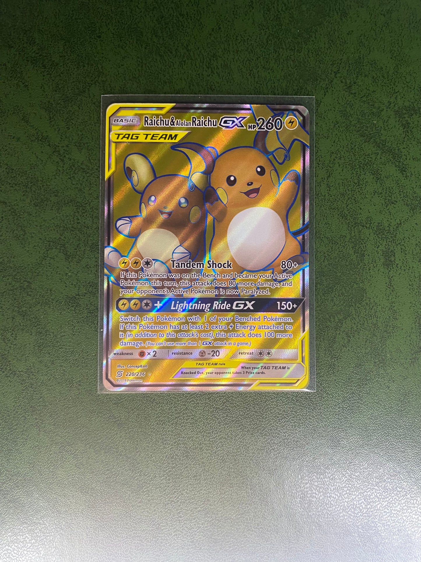 Raichu & Alolan Raichu Gx