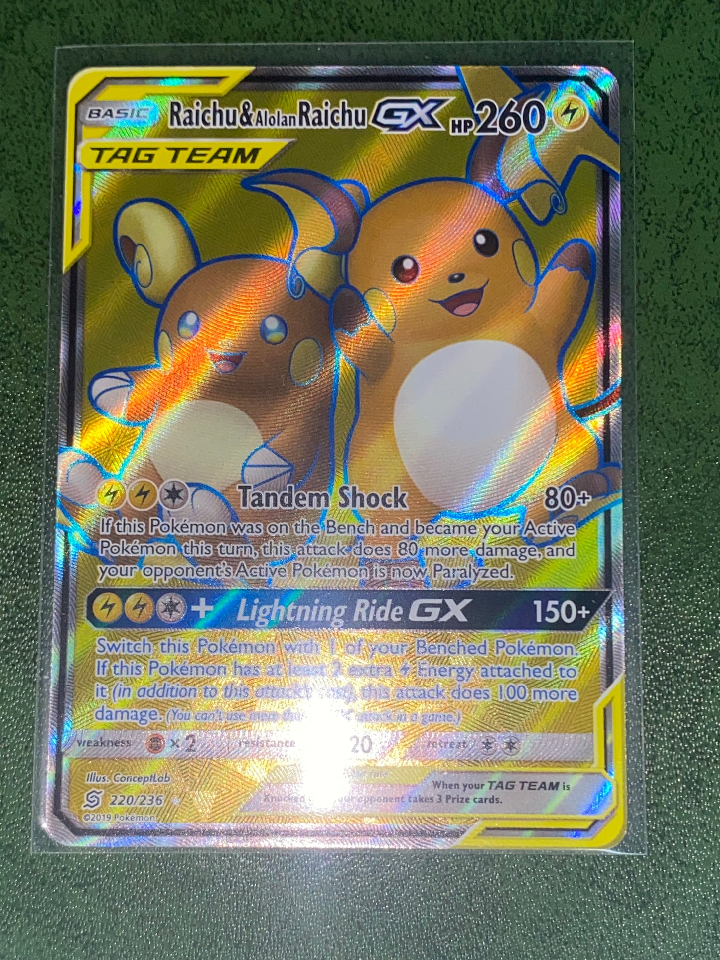 Raichu & Alolan Raichu Gx