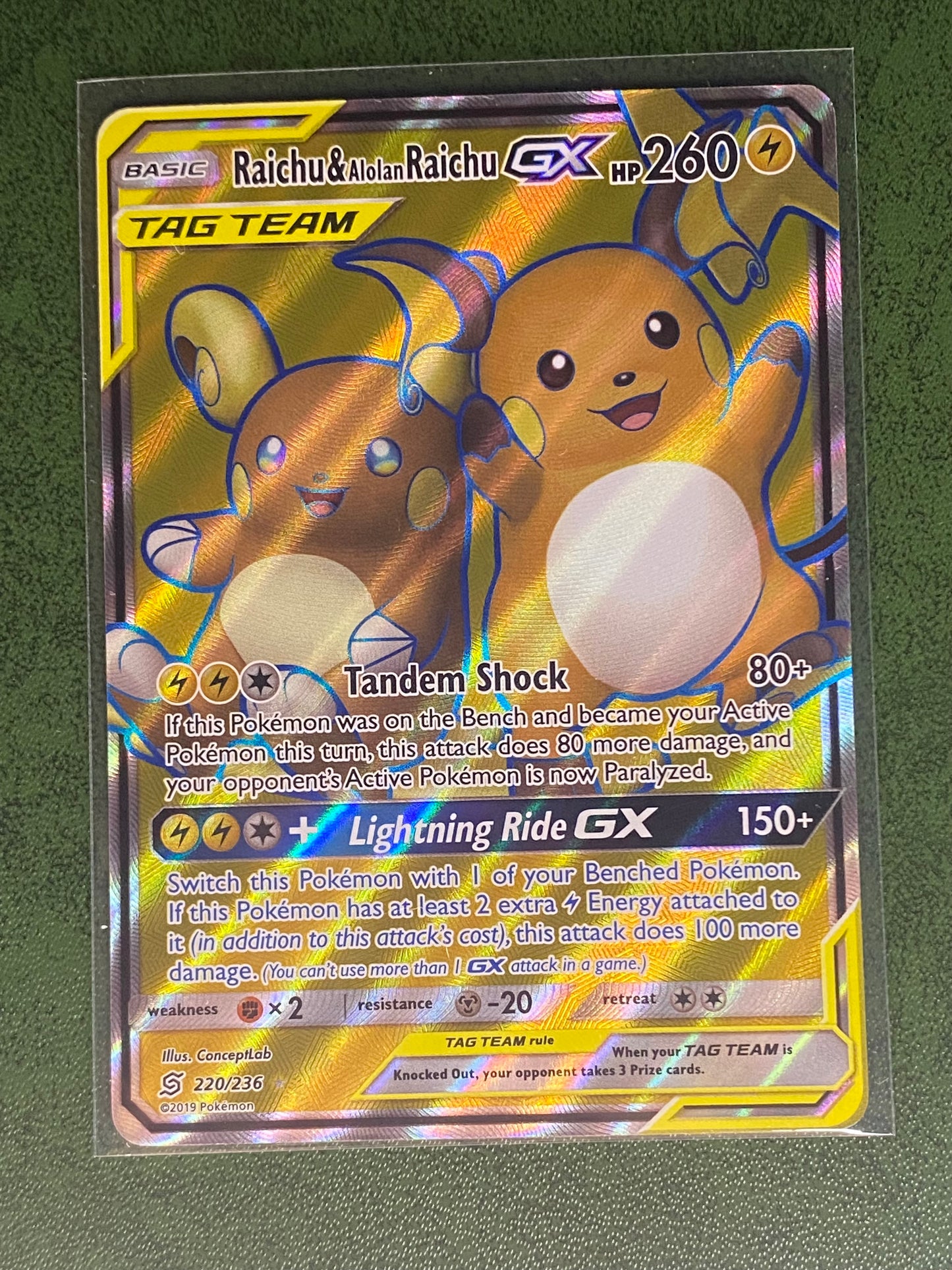 Raichu & Alolan Raichu Gx