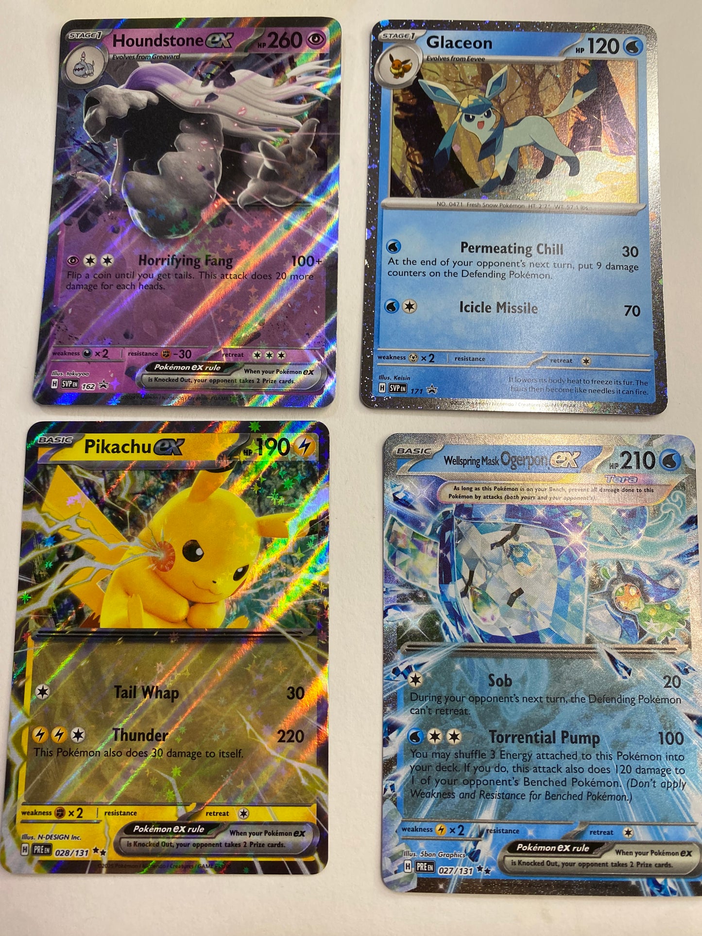 Pokemon 18 Card Lot - EX, Cosmos, Secret Rare, Holographics - Nearmint to Light Play