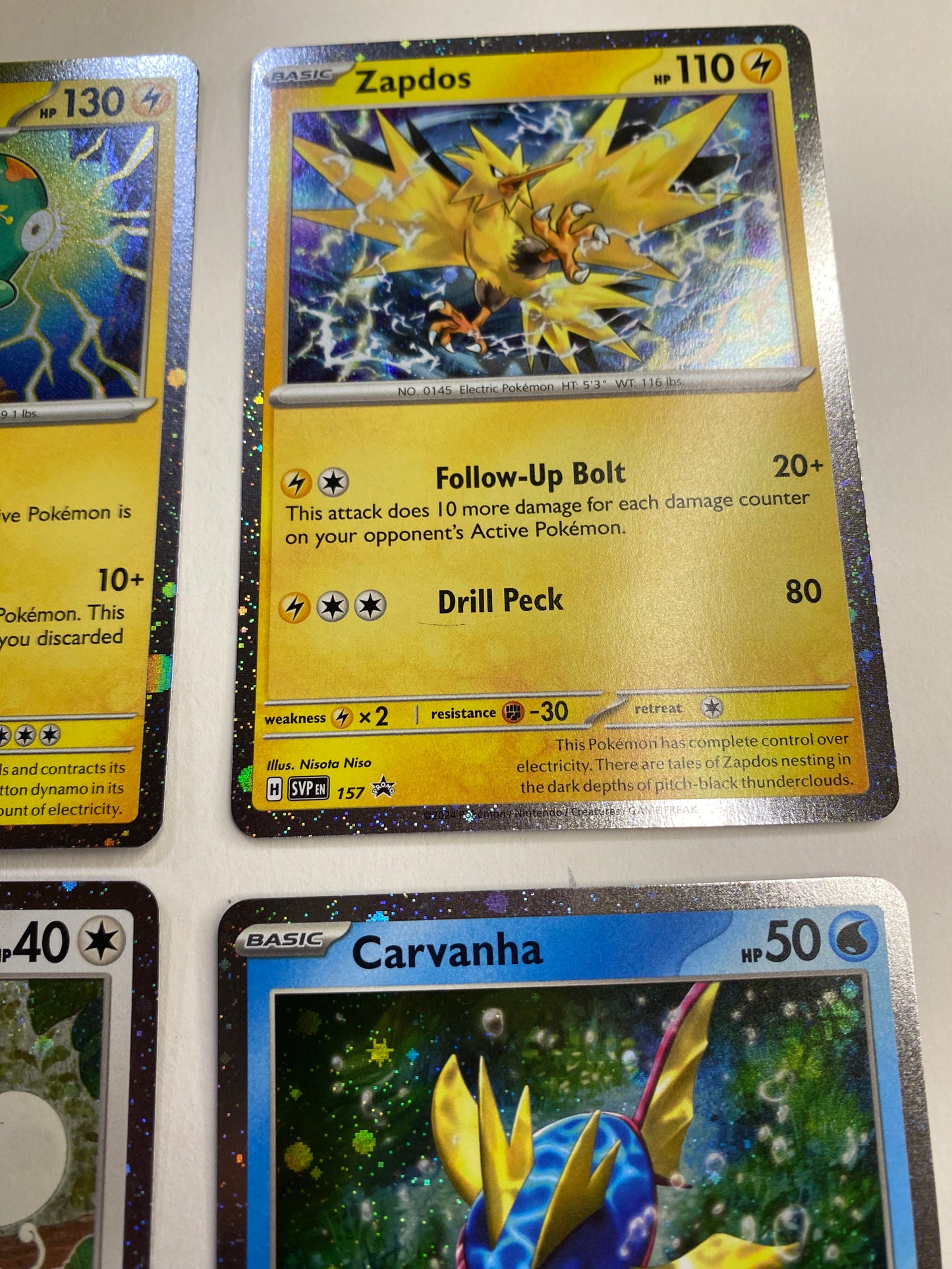 Pokemon 18 Card Lot - EX, Cosmos, Secret Rare, Holographics - Nearmint to Light Play