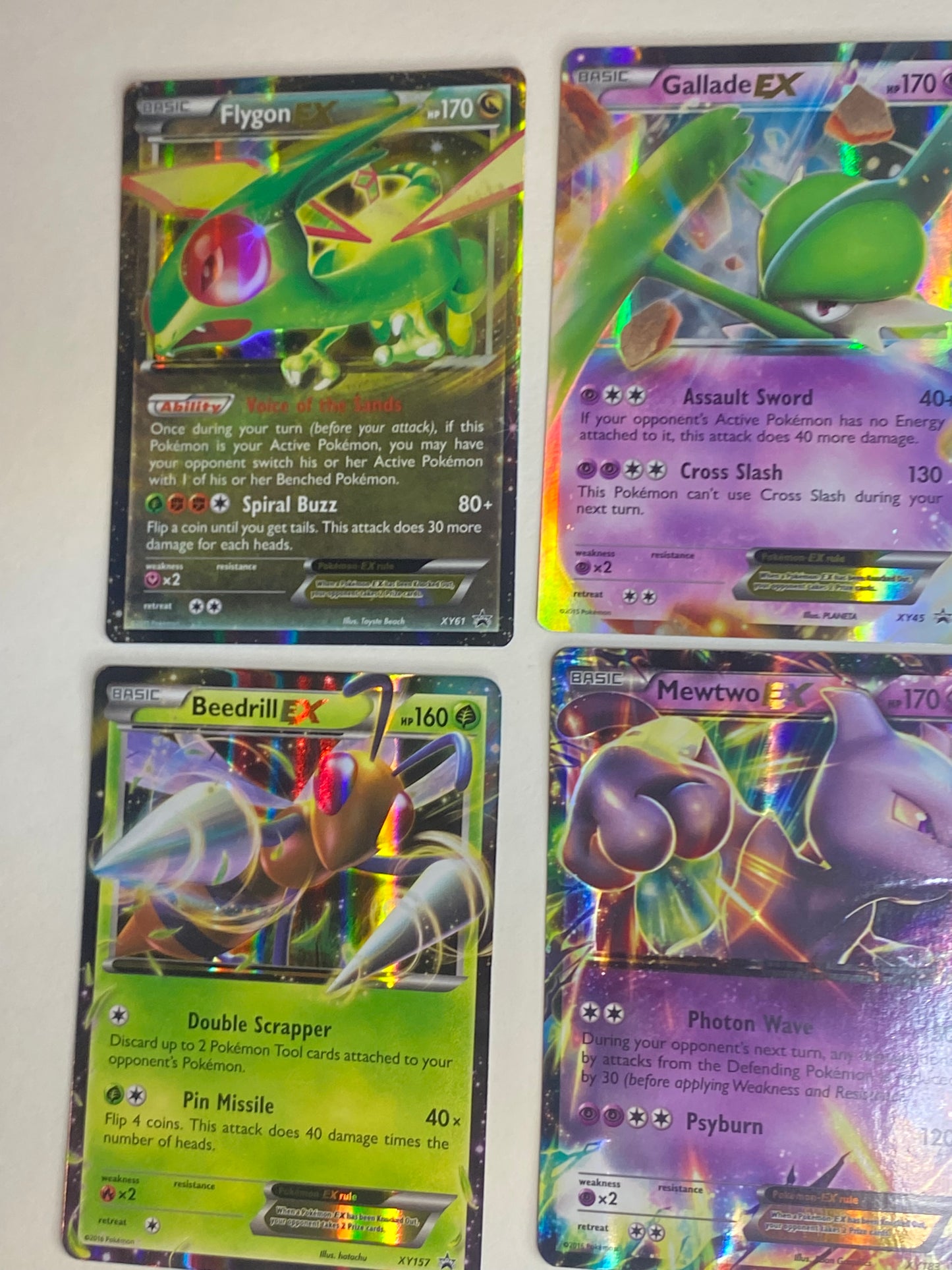 Pokemon TCG Card Lot - 7 Cards - XY Promo - EX Holographic - Nearmint to Light Play