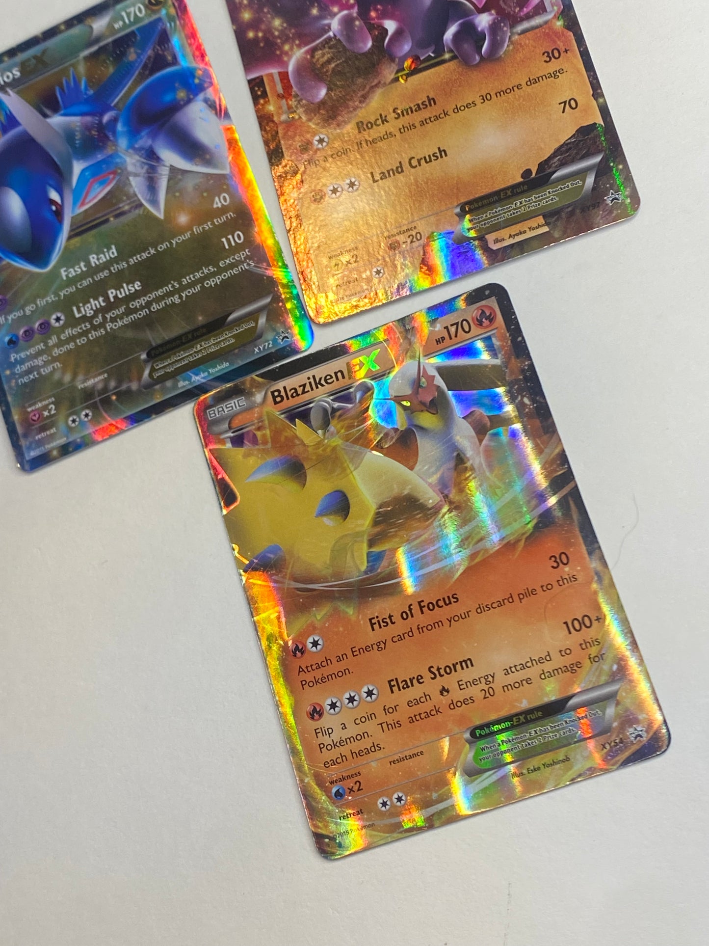 Pokemon TCG Card Lot - 7 Cards - XY Promo - EX Holographic - Nearmint to Light Play