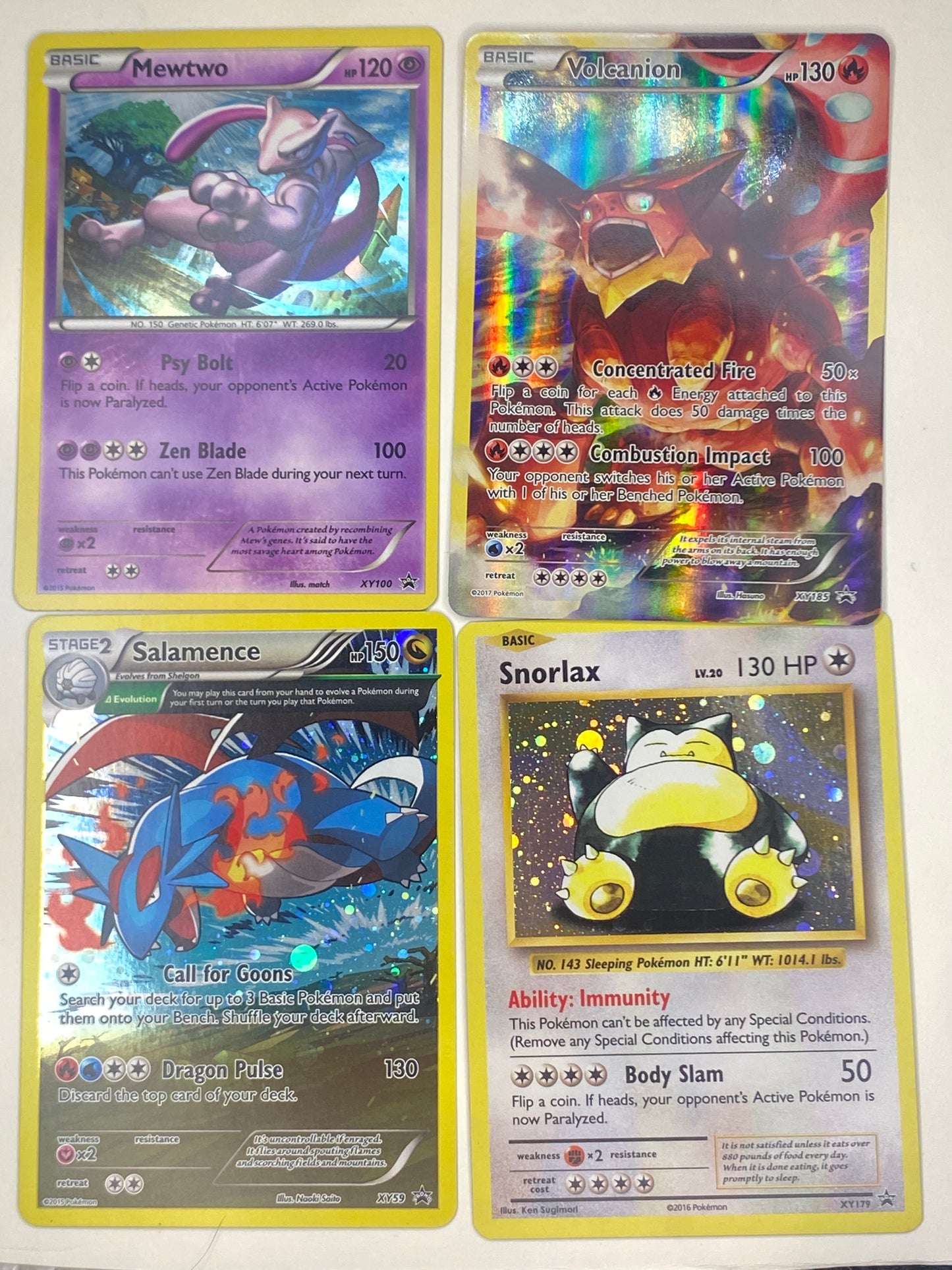 Pokemon TCG Card Lot - 7 Cards - XY PROMO - Light Play