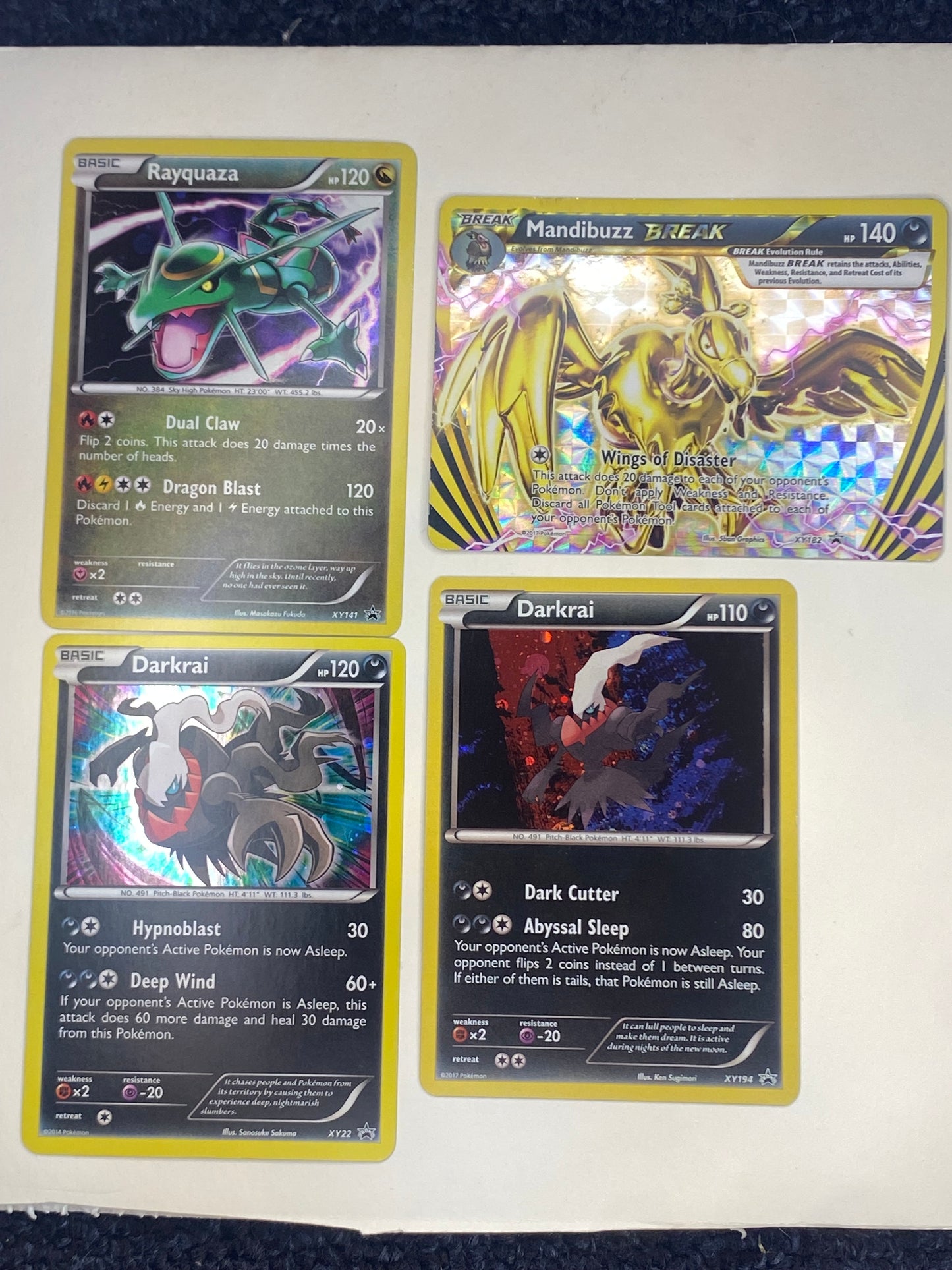 Pokemon TCG Card Lot - 7 Cards - XY PROMO - Light Play