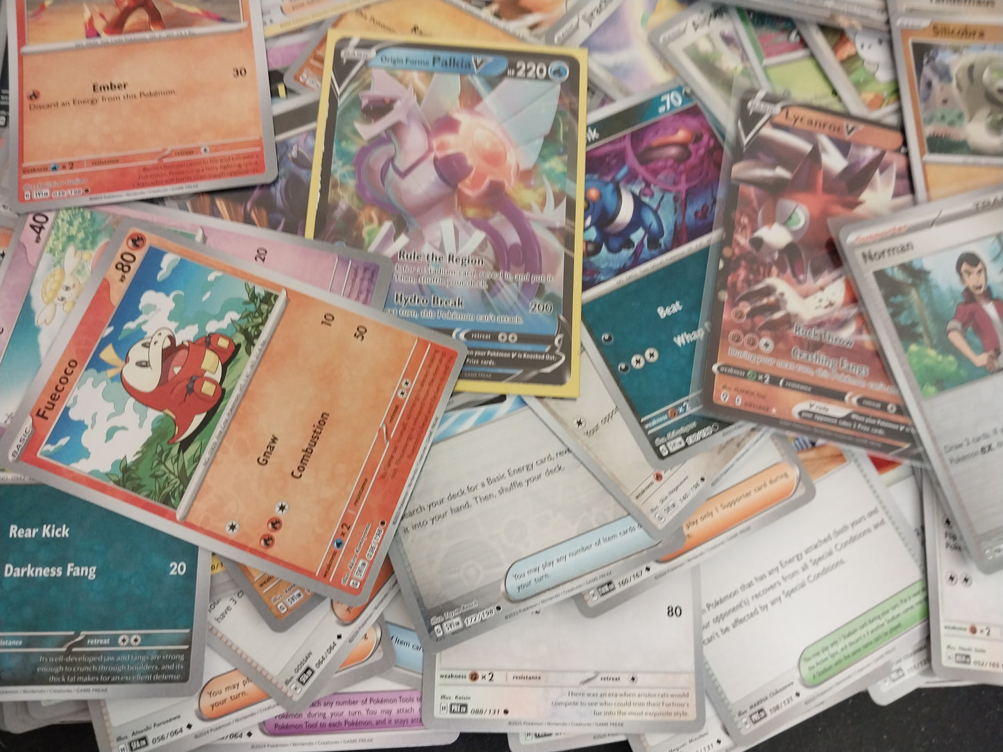 Pokémon: Bulk Lot - 4 EX/V/VSTAR - 50 Reverse Holofoils - Rares, Commons, Foils, English Only