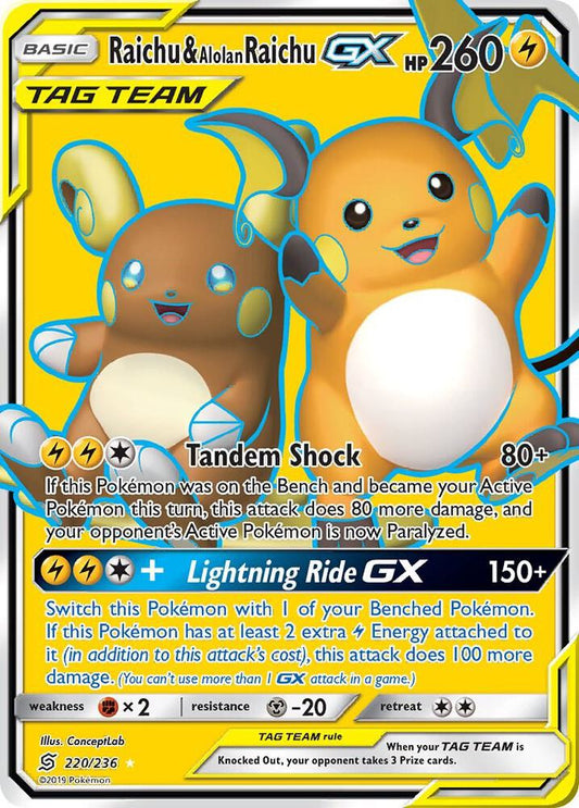 Raichu & Alolan Raichu Gx