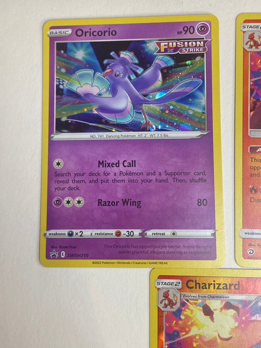Pokemon TCG Card Lot - 6 Cards - Dragon Majesty, SWSH Promo, Silver Tempest (Cosmos Holo) - Nearmint to Light Play