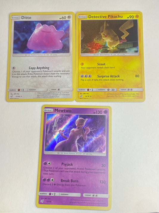 Pokemon TCG - Card Lot 5 Cards - Detective Pikachu - Nearmint