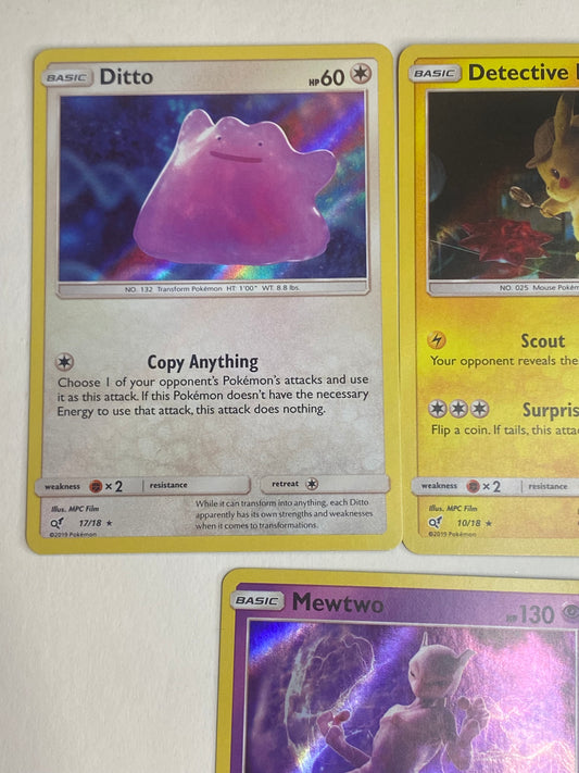 Pokemon TCG - Card Lot 5 Cards - Detective Pikachu - Nearmint